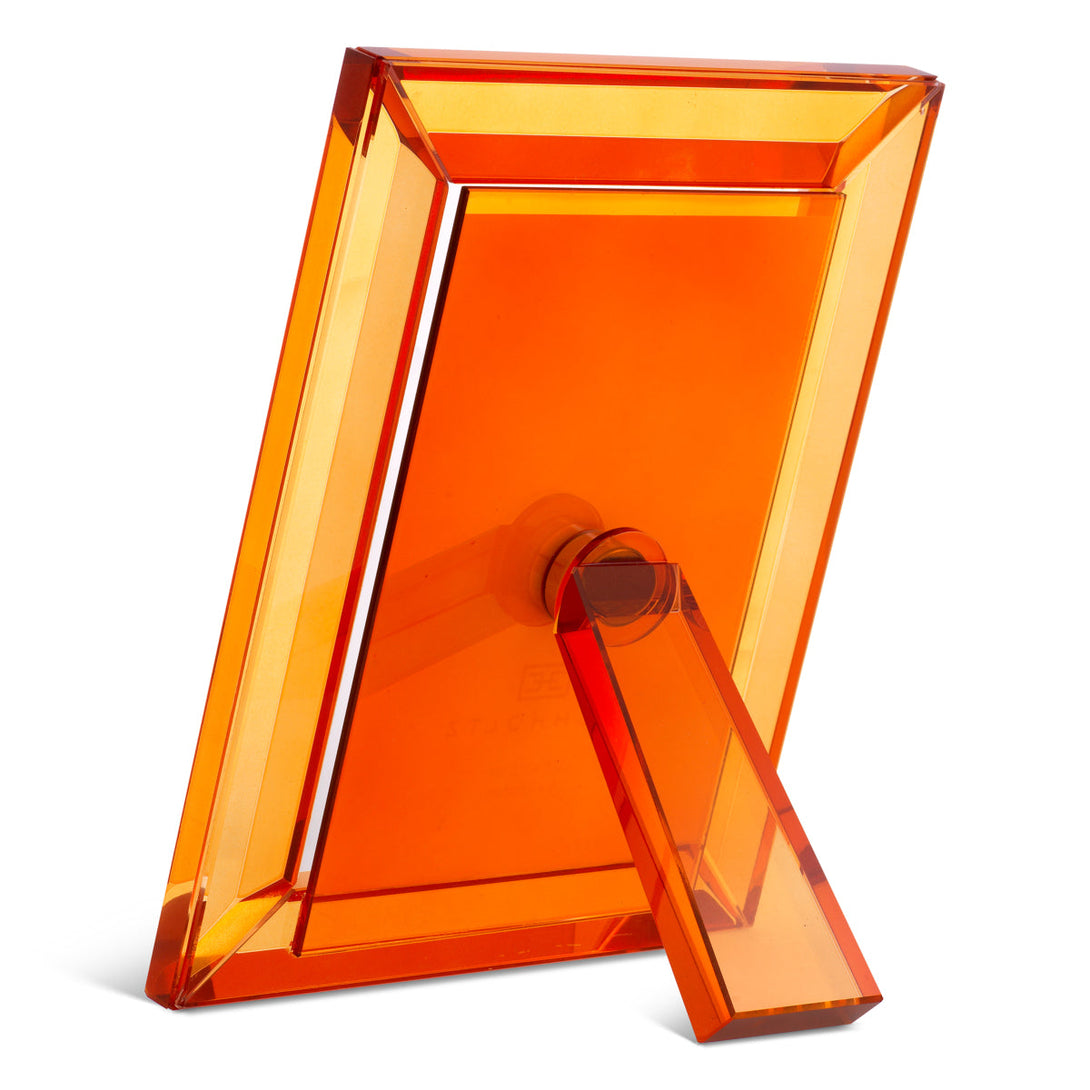 Picture Frame Theory L Set Of 2 Orange Crystal Glass Accessories Eichholtz