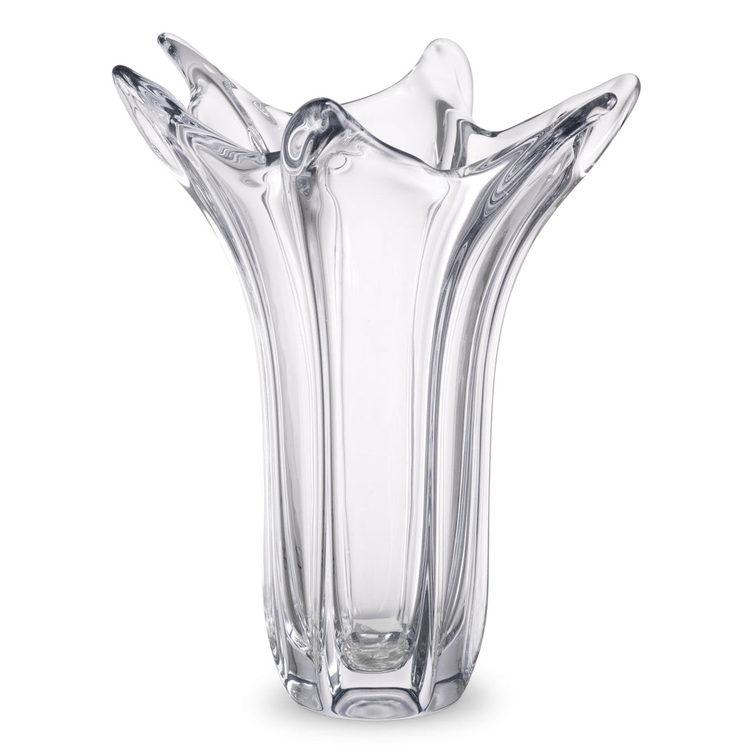 Vase Sutter Handblown Clear Accessories Eichholtz