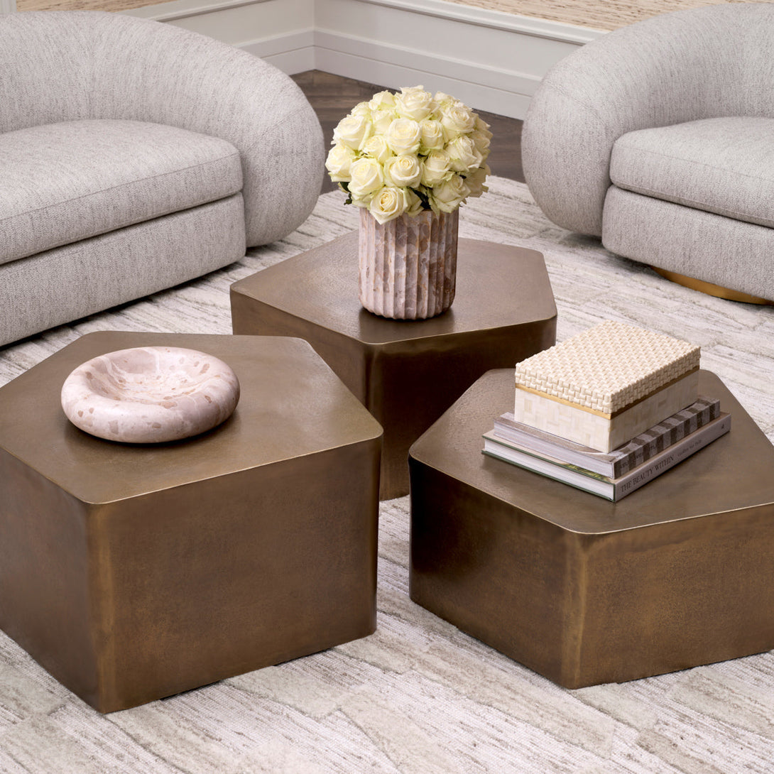 Coffee Table Veenazza set of 3 Furniture Eichholtz