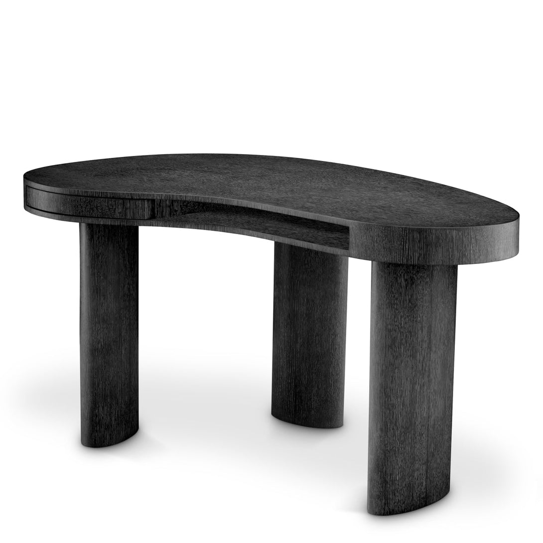 Desk Vence Charcoal Grey Oak Veneer - Image 1