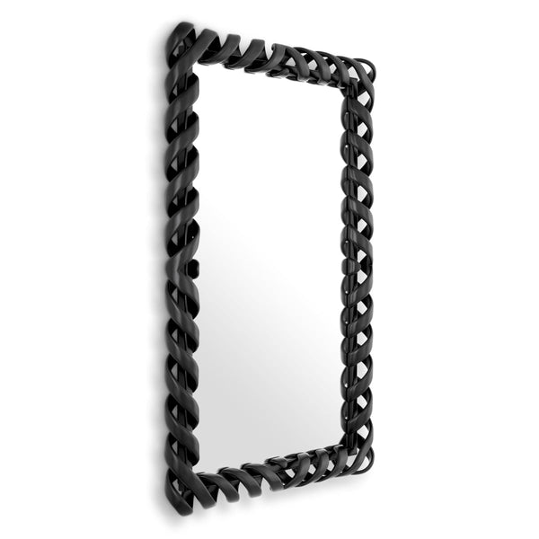 Mirror Casone Piano Black Finish Accessories Eichholtz