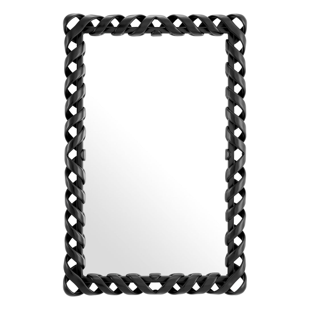 Mirror Casone Piano Black Finish Accessories Eichholtz