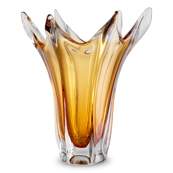 Vase Sutter Handblown Yellow Accessories Eichholtz