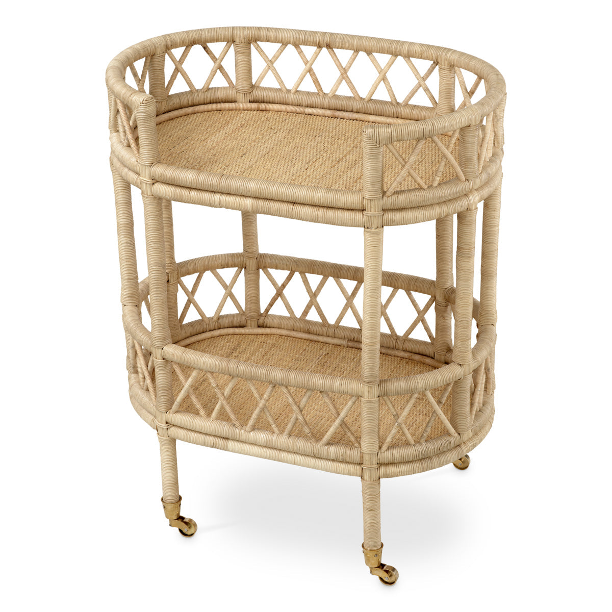 Eichholtz Dorini Rattan Trolley - Thumbnail 4