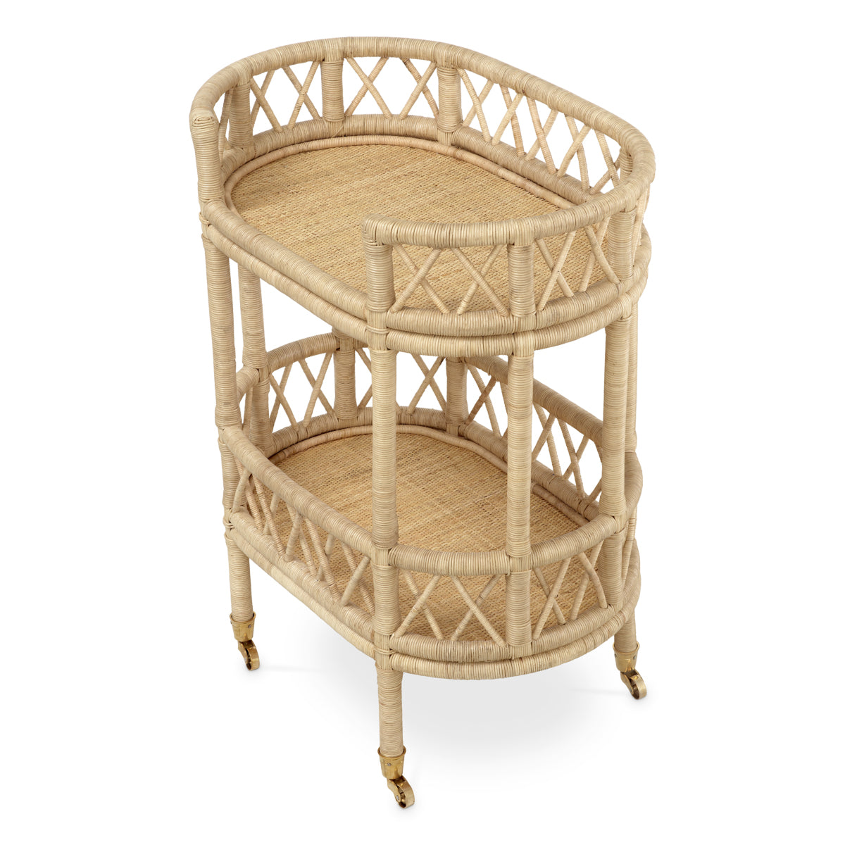 Eichholtz Dorini Rattan Trolley - Thumbnail 3