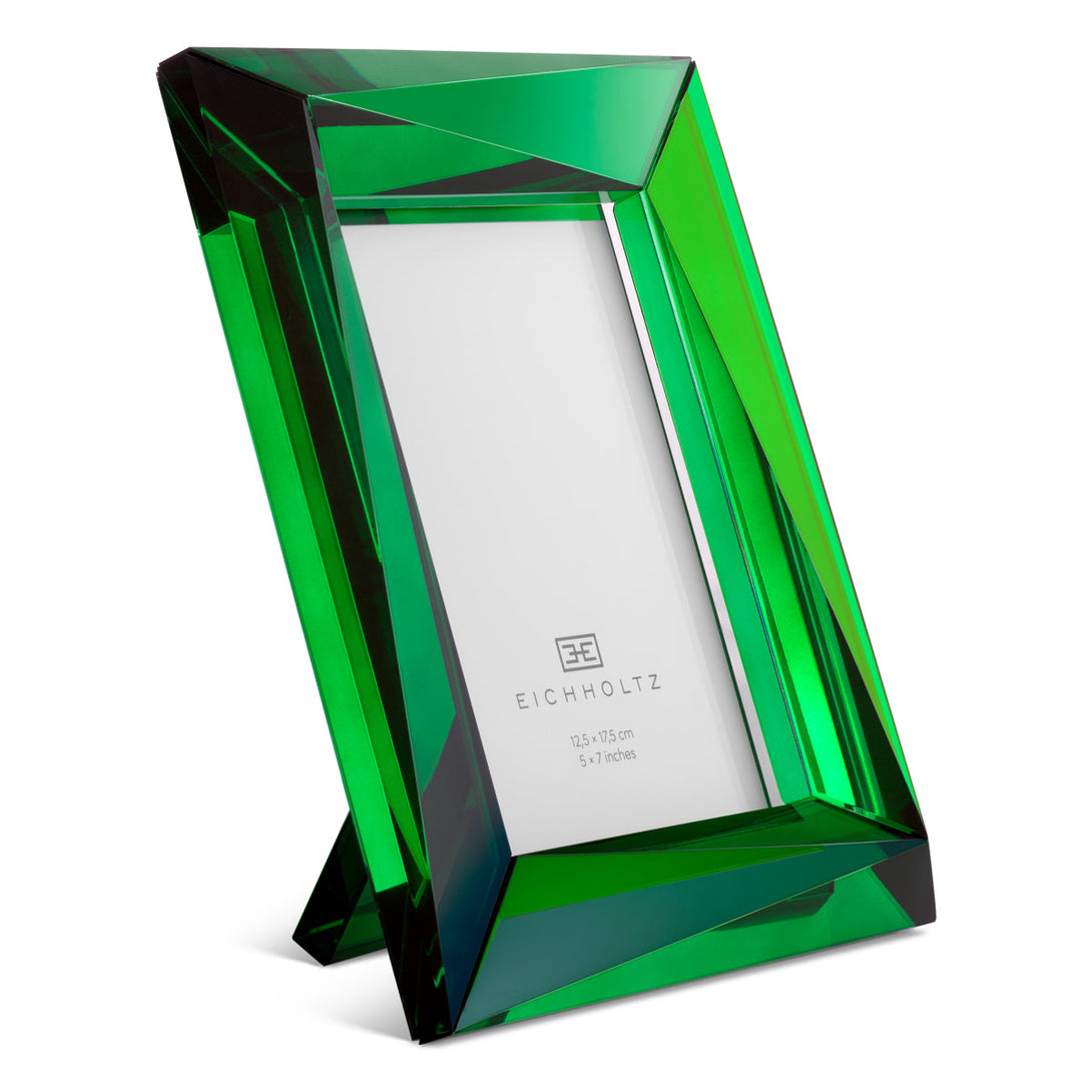 Picture Frame Obliquity L Set Of 2 Green Crystal Glass Accessories Eichholtz