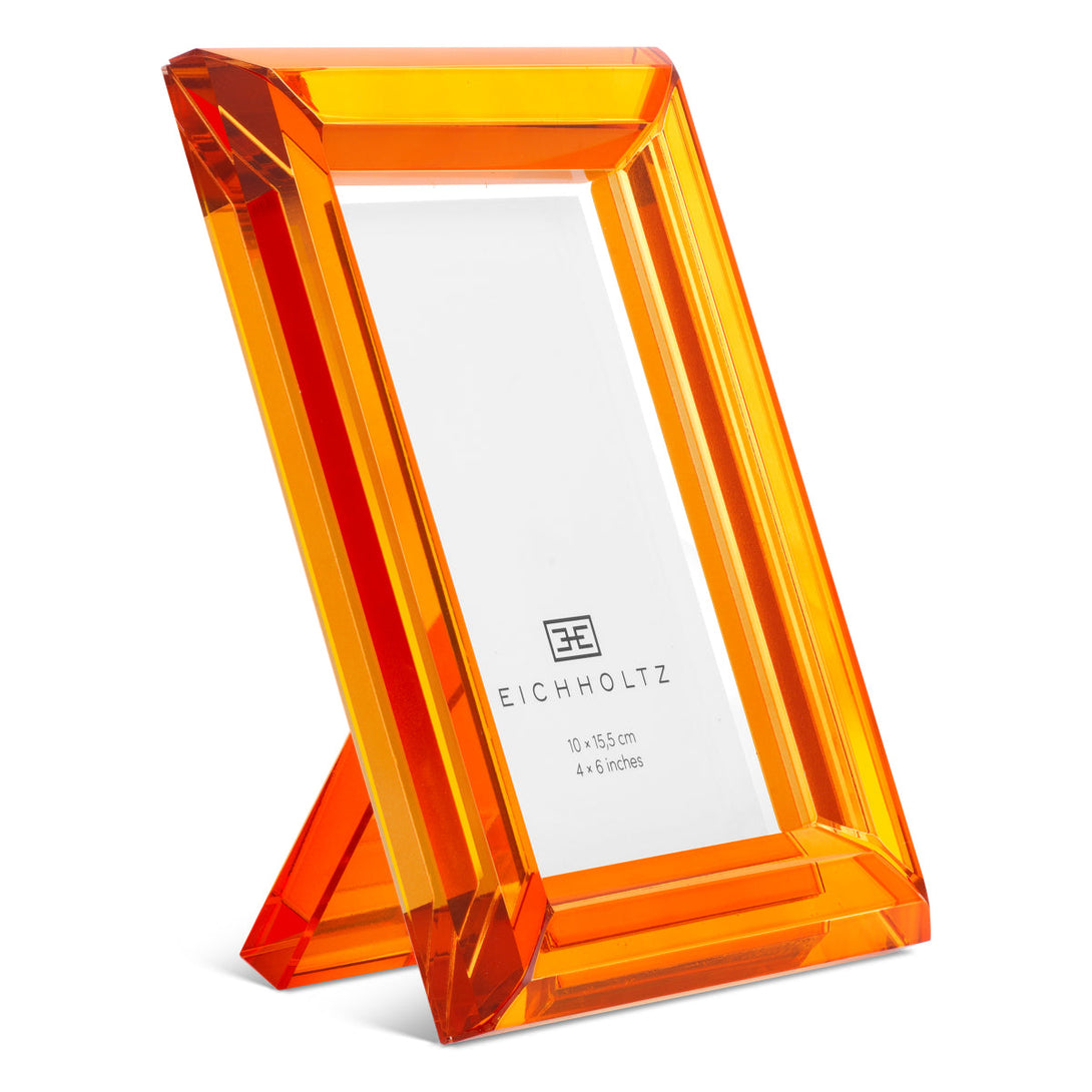 Picture Frame Theory S Set Of 2 Orange Crystal Glass Accessories Eichholtz