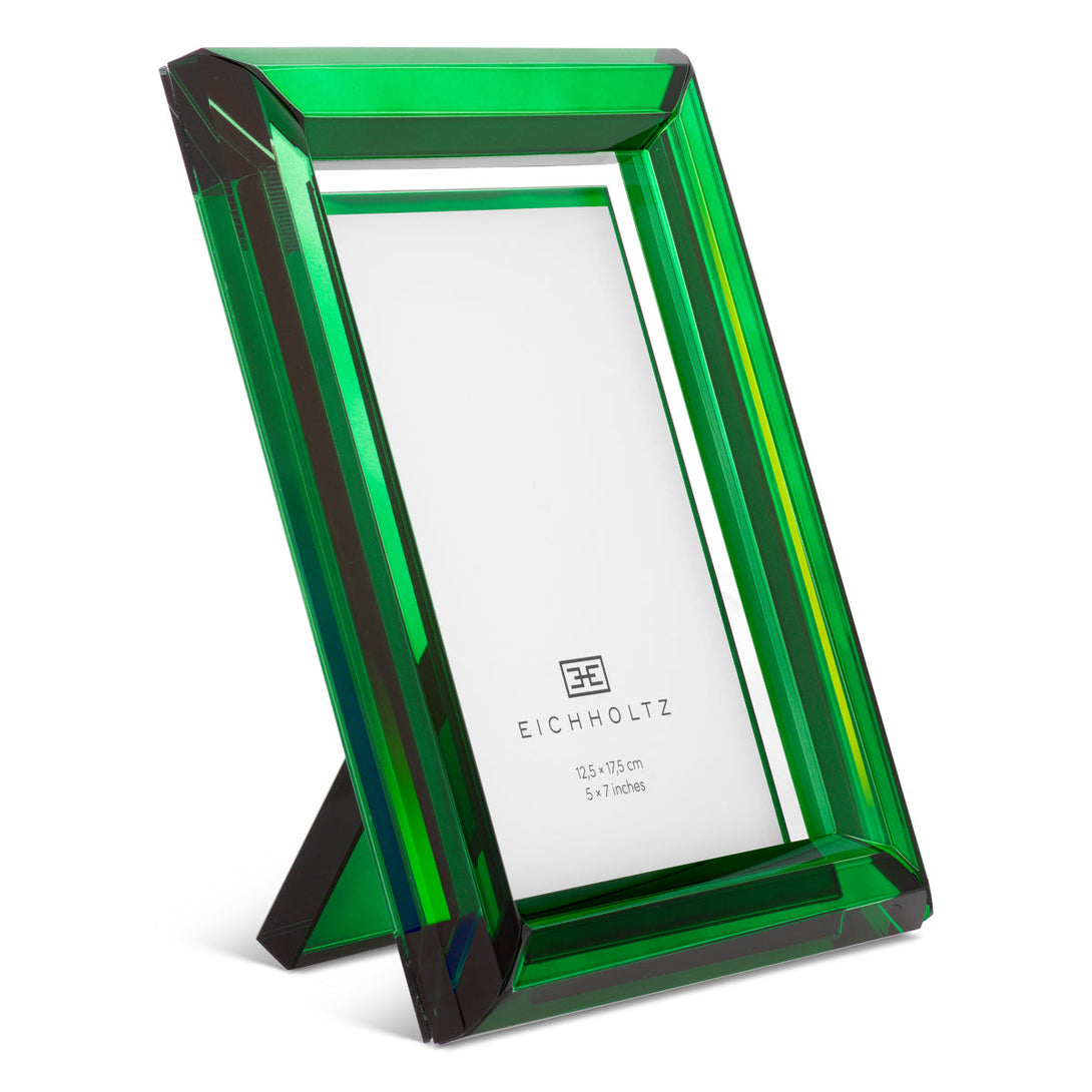 Picture Frame Theory L Set Of 2 Green Crystal Glass Accessories Eichholtz
