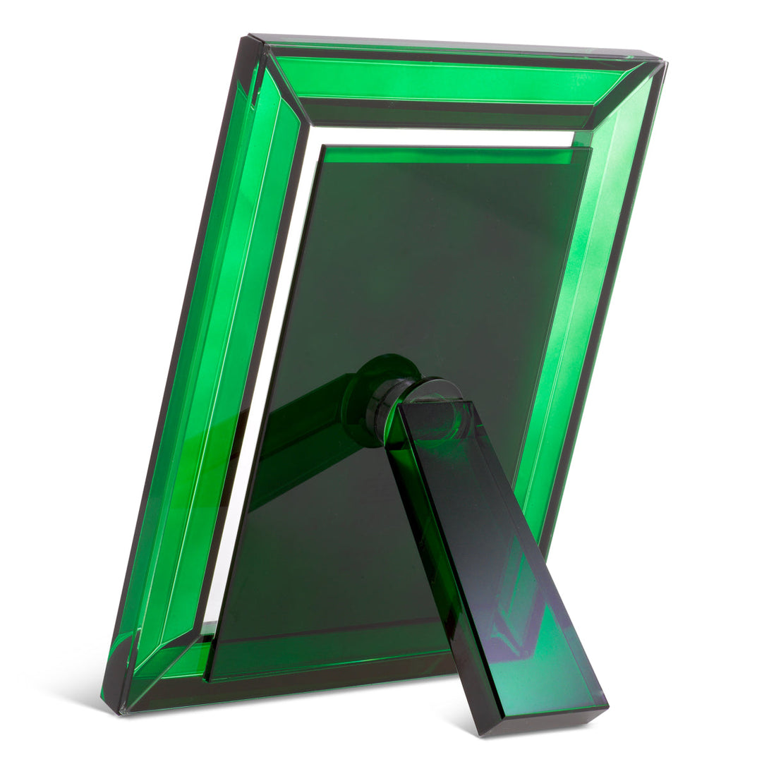 Picture Frame Theory L Set Of 2 Green Crystal Glass Accessories Eichholtz