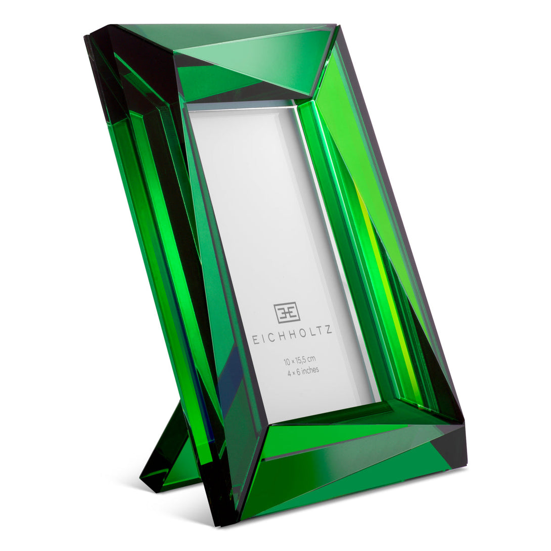 Picture Frame Obliquity S Set Of 2 Green Crystal Glass Accessories Eichholtz
