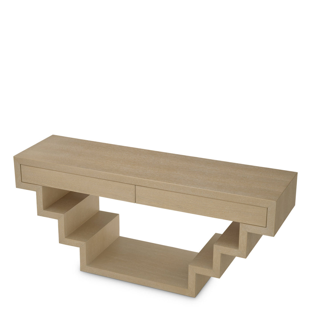 Console Table Rialto Washed Oak Veneer Furniture Eichholtz