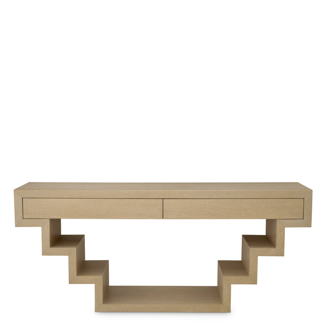Console Table Rialto Washed Oak Veneer Furniture Eichholtz