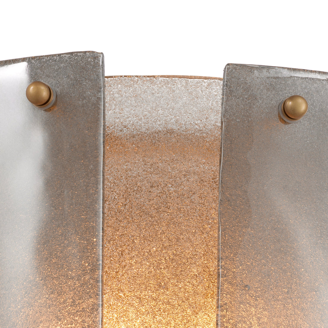 Wall Lamp Asinara Antique Brass Smoke Glass Lighting Eichholtz