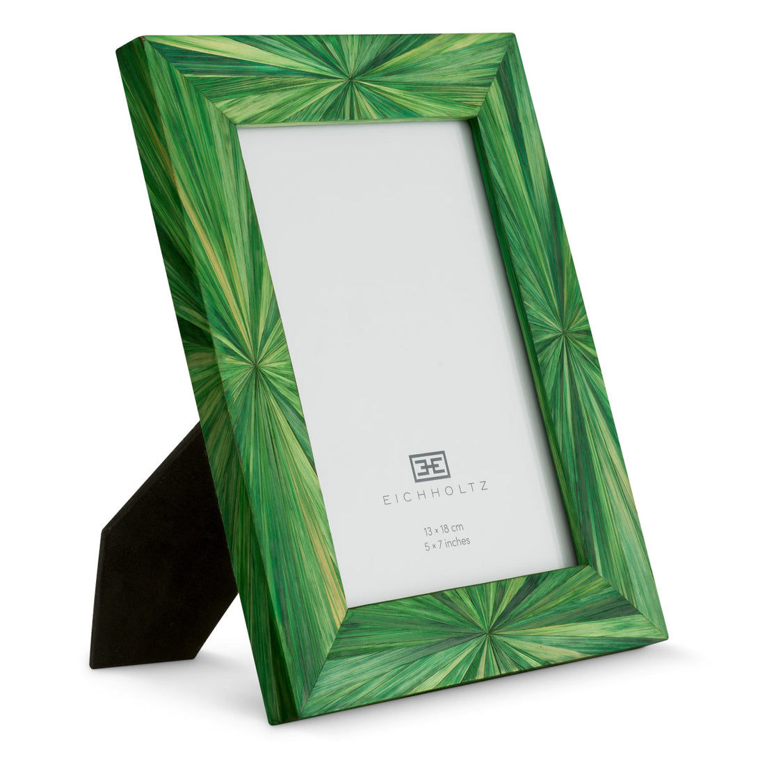 Picture Frame Harvard L Straw Marquetry Green Accessories Eichholtz