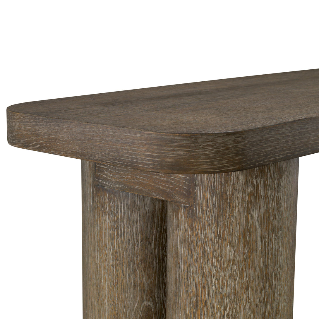 Console Table Lindbrook Silverstone Oak Veneer Furniture Eichholtz
