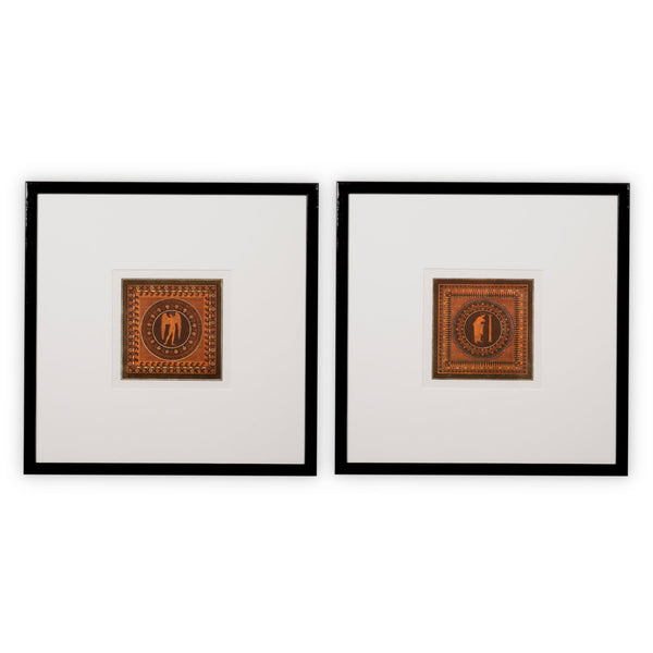 Print Antique Vases by William Hamilton set of 2 Accessories Eichholtz