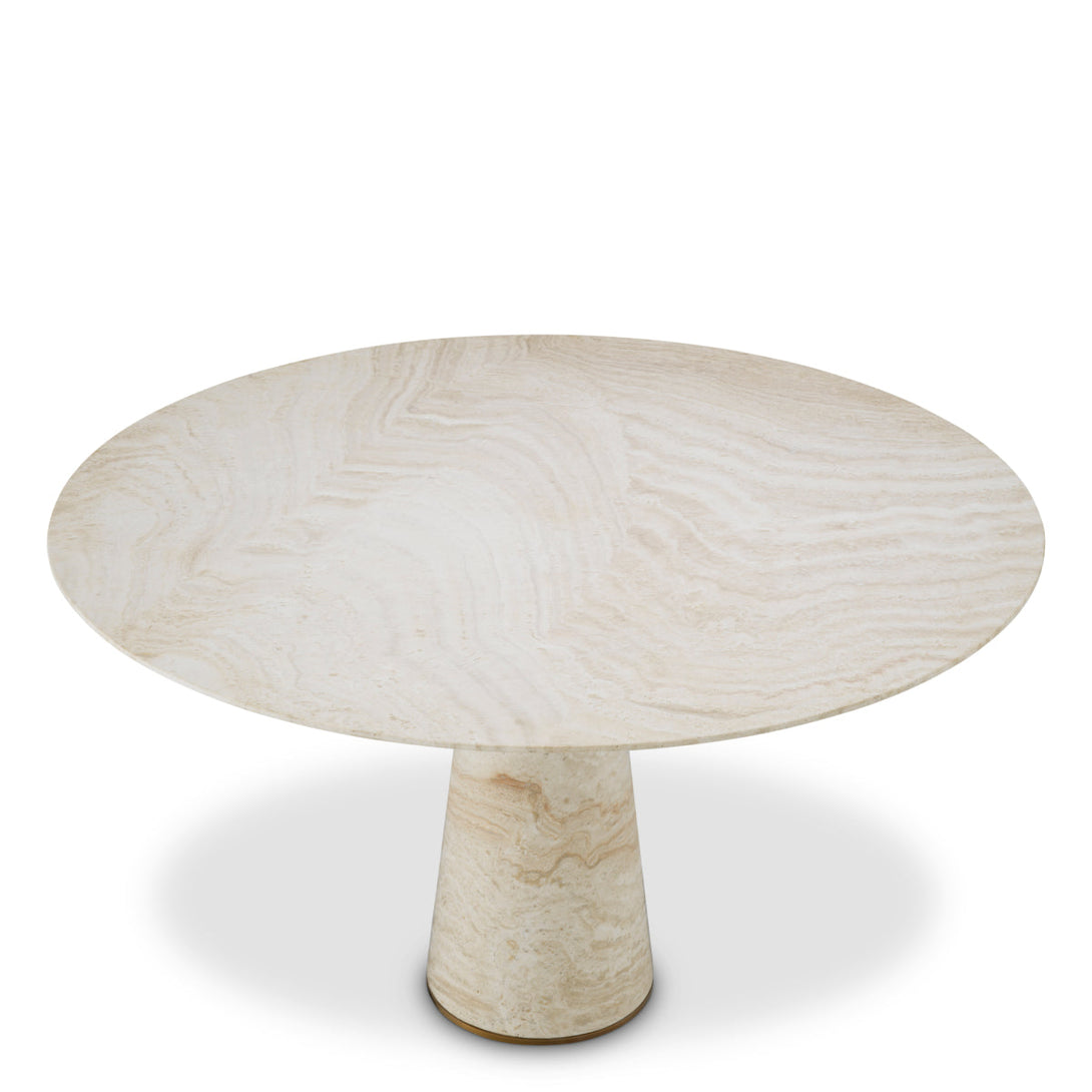 Dining Table Genova Travertine Furniture Eichholtz