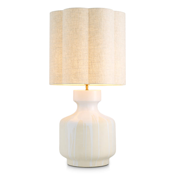 Table Lamp Lorena White Drip-Effect Lighting Eichholtz