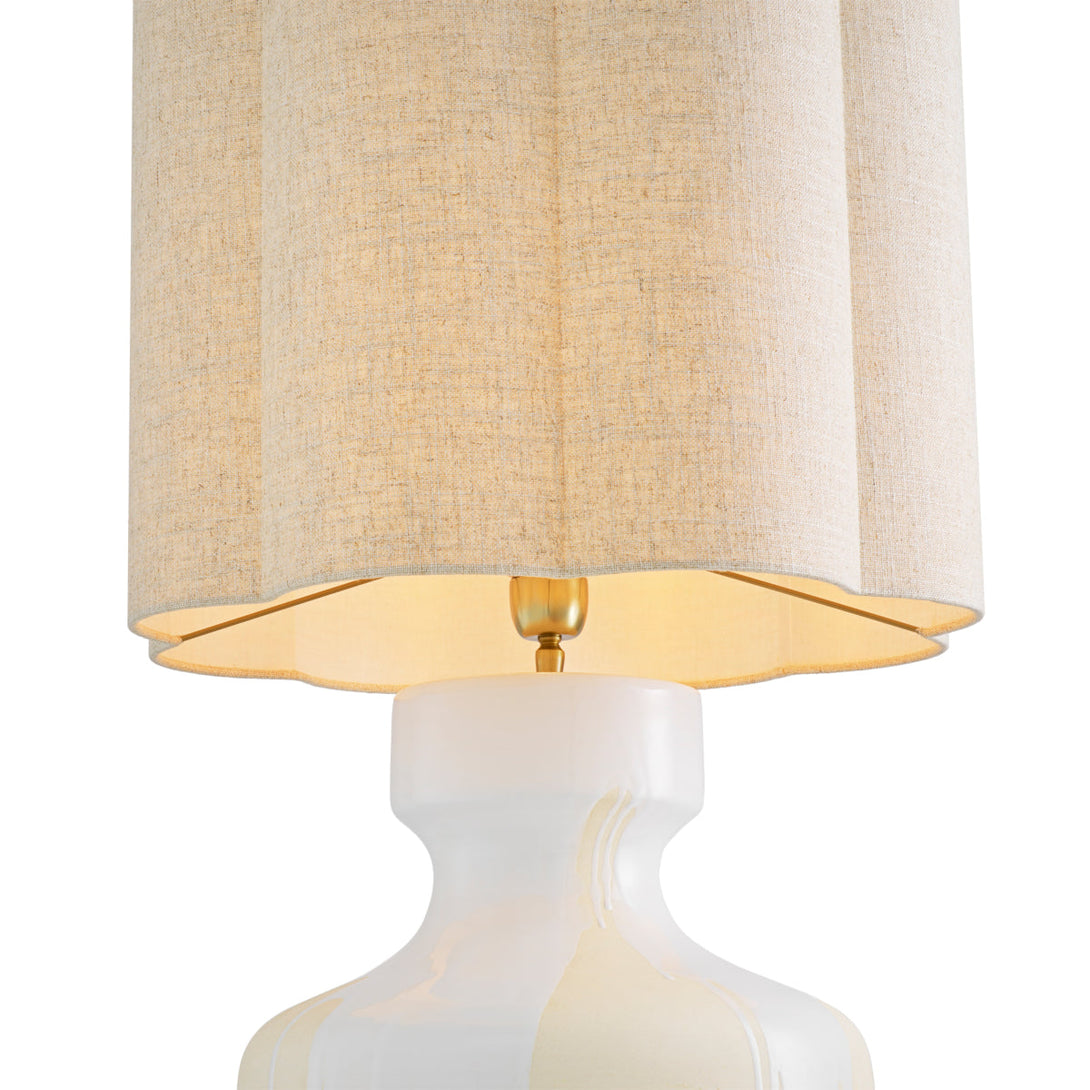 Table Lamp Lorena White Drip-Effect Lighting Eichholtz