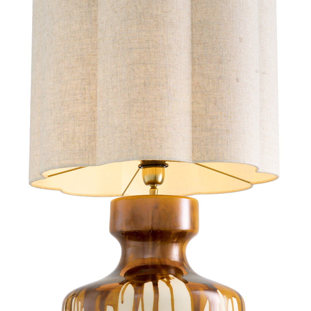 Table Lamp Lorena Brown Drip-Effect Lighting Eichholtz