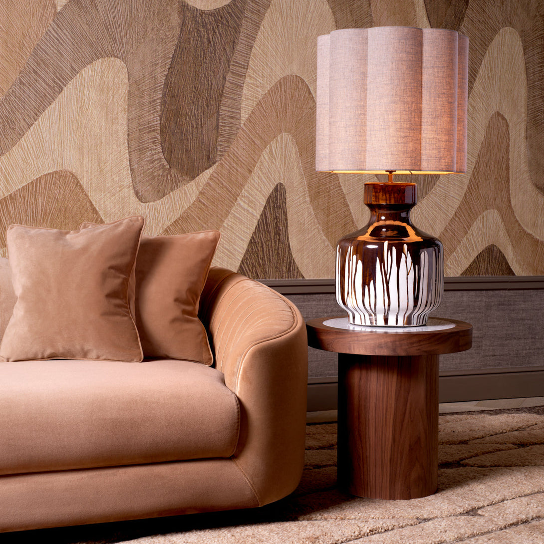 Side Table Presedio Walnut veneer Furniture Eichholtz