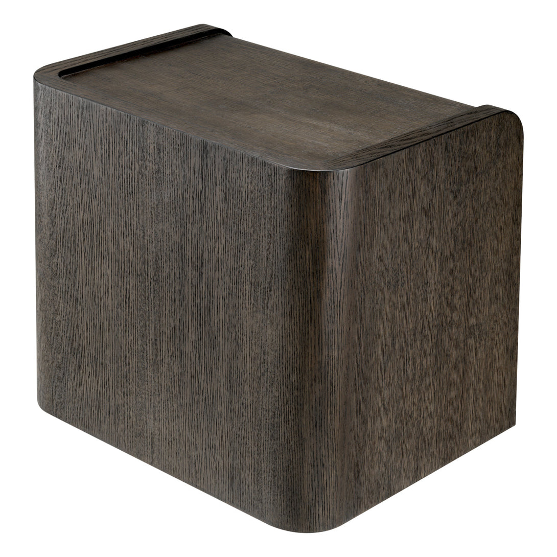 Nightstand Joane Mocha Oak Veneer Furniture Eichholtz