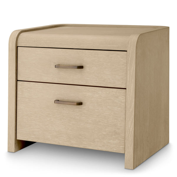 Nightstand Joane Washed Oak Veneer Furniture Eichholtz