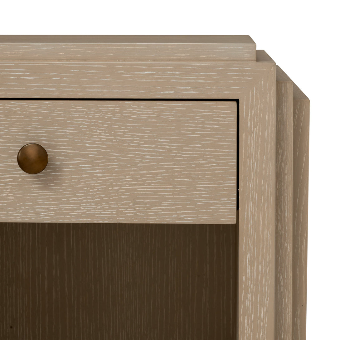 Nightstand Artdeco Washed Oak Veneer Furniture Eichholtz