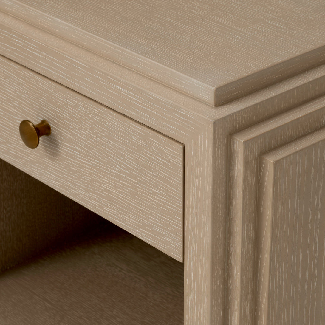 Nightstand Artdeco Washed Oak Veneer Furniture Eichholtz