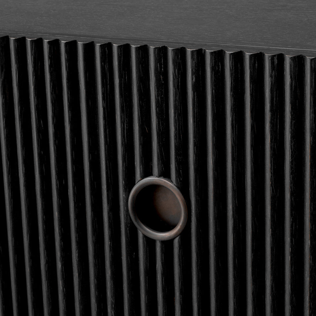 Drawer Chest Dimitrios Charcoal Oak Veneer Furniture Eichholtz