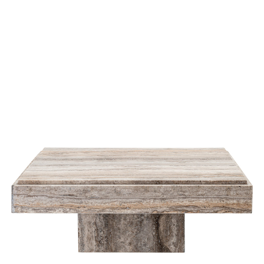 Coffee Table Sartoria Silver Travertine Furniture Eichholtz