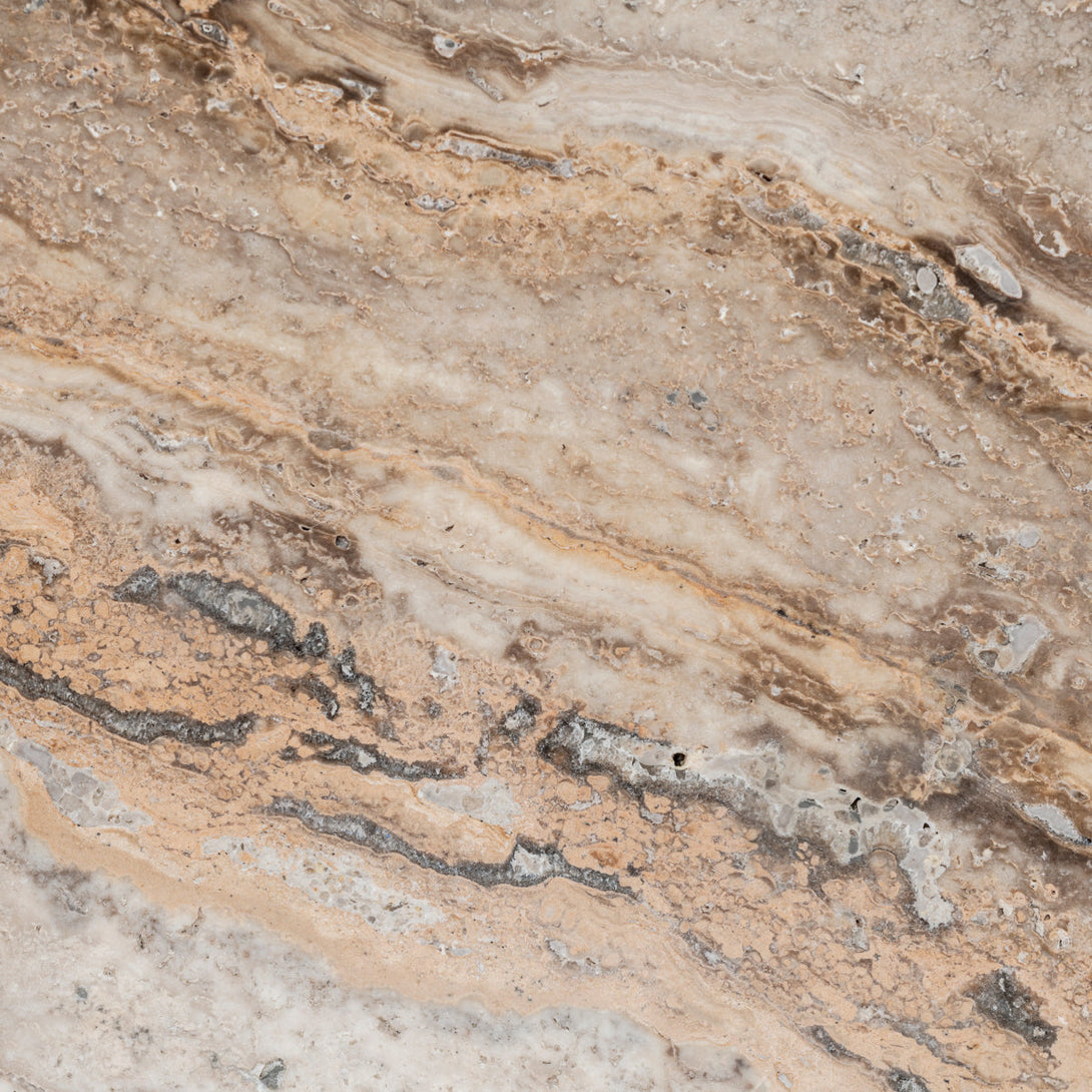 Side Table Sartoria Silver Travertine Furniture Eichholtz