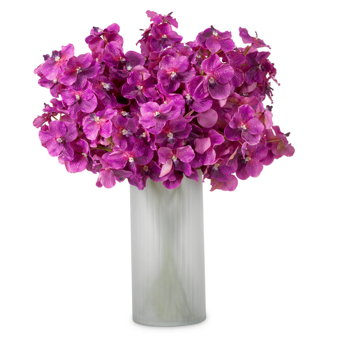 Bouquet Of Vanda Orchids Real Touch 24 Pcs Fuchsia Tones Accessories Eichholtz
