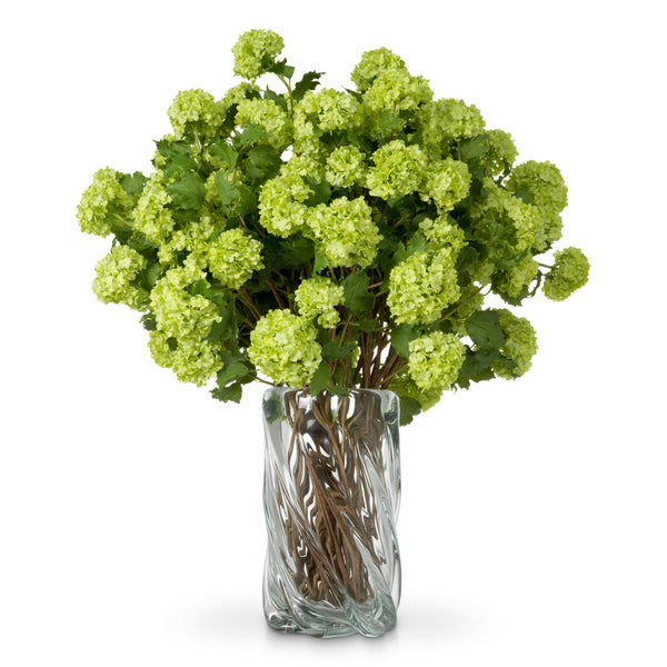 Bouquet Of Hydrangeas Snowball Real Touch 36 Pcs Green Tones Accessories Eichholtz