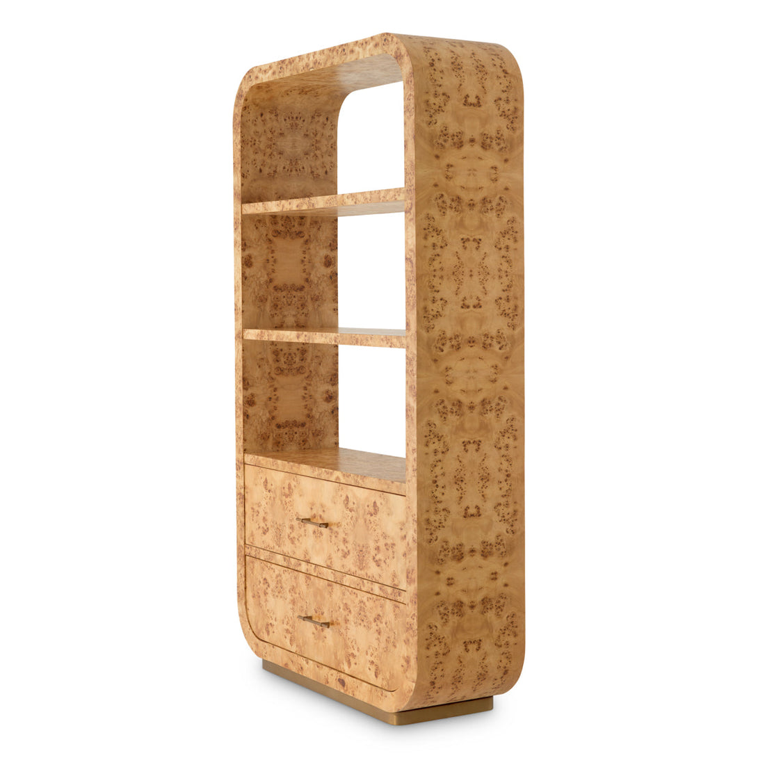 Cabinet Quinton Light Brown Mappa Burl Veneer Furniture Eichholtz