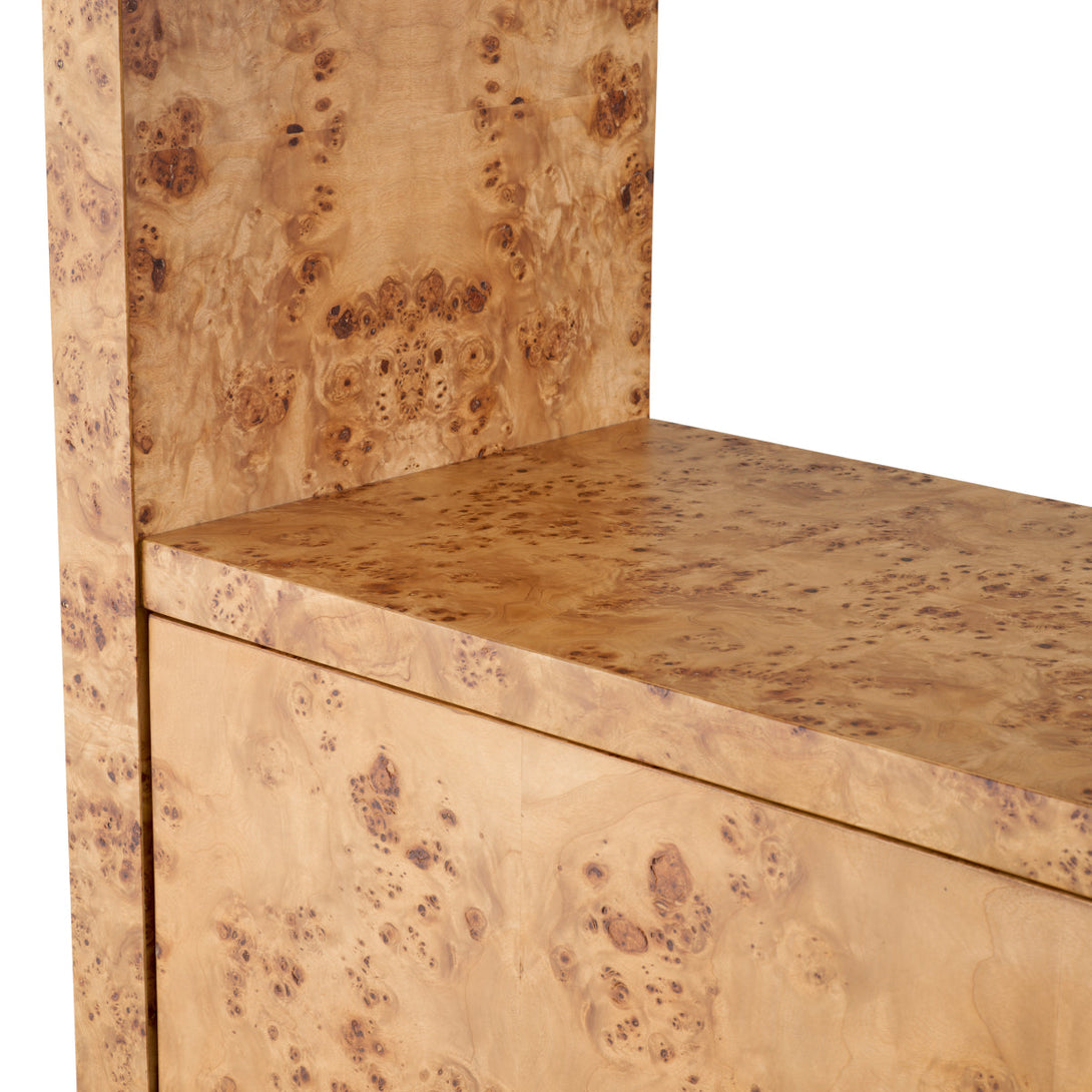 Cabinet Quinton Light Brown Mappa Burl Veneer Furniture Eichholtz