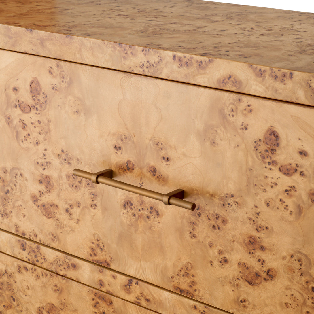 Cabinet Quinton Light Brown Mappa Burl Veneer Furniture Eichholtz