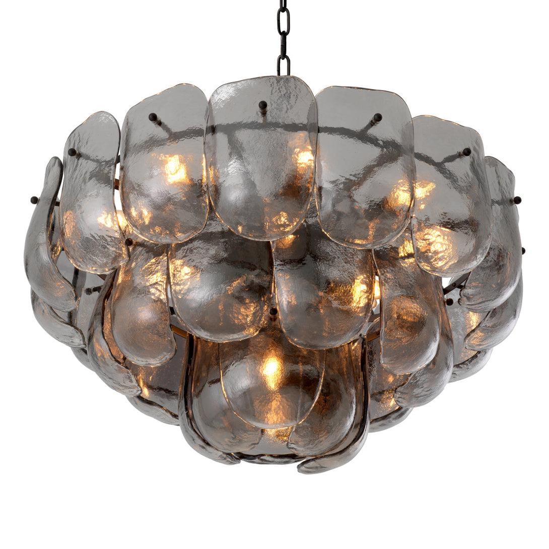 Chandelier Gustave Smoke Glass Lighting Eichholtz
