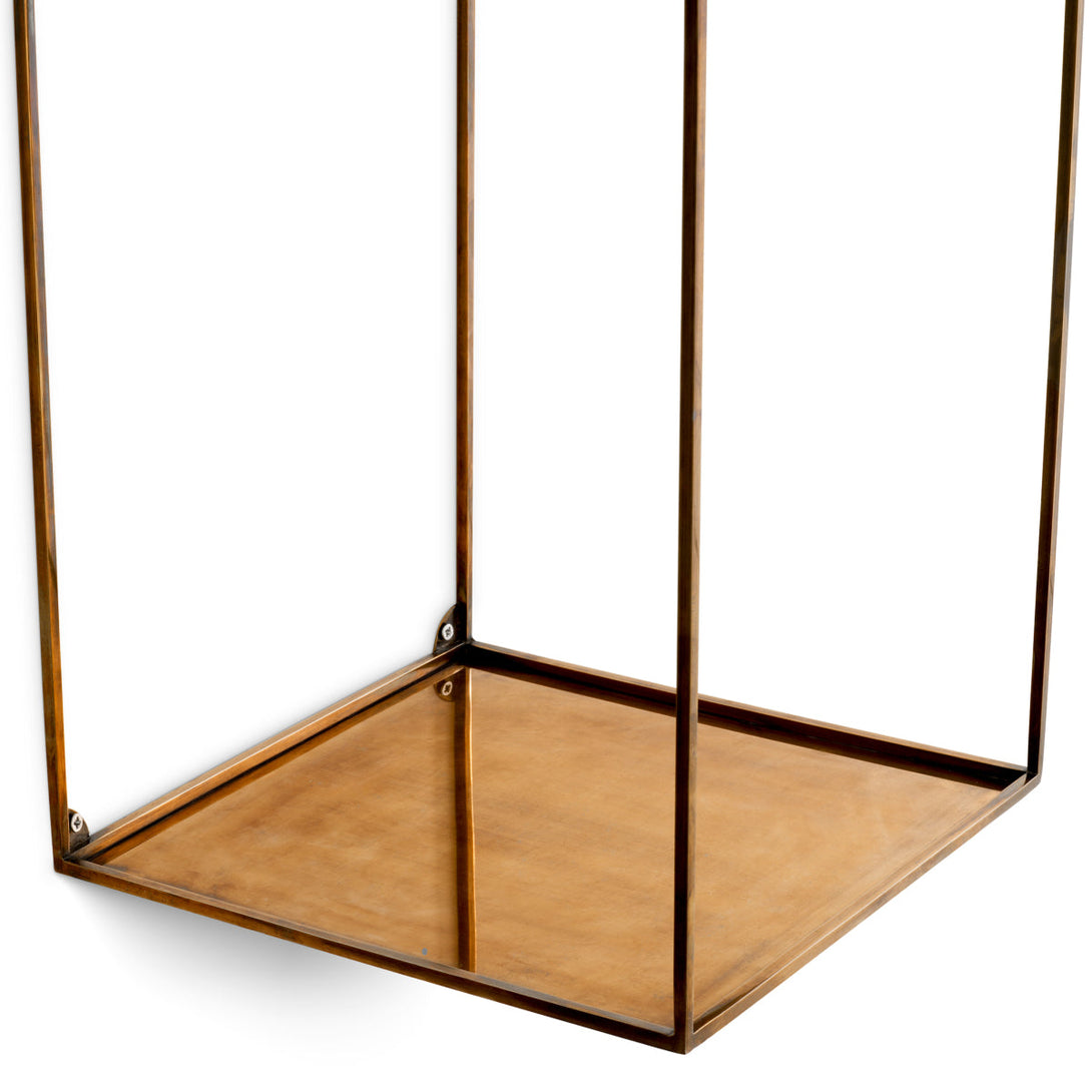 Wall Rack Deco Rectangular Set Of 2 Vintage Brass Finish Accessories Eichholtz