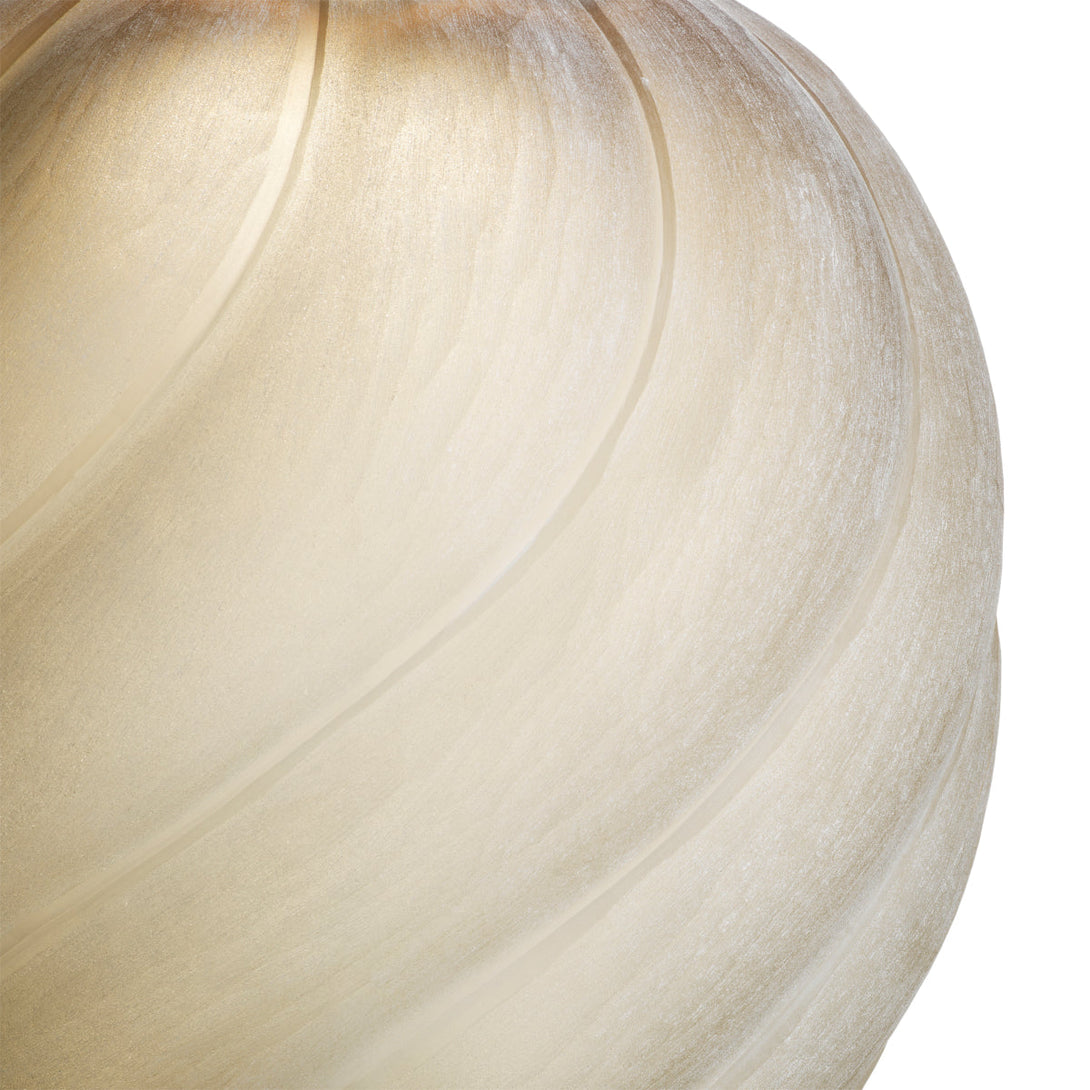 Vase Sicilia L Frosted Light Brown Accessories Eichholtz