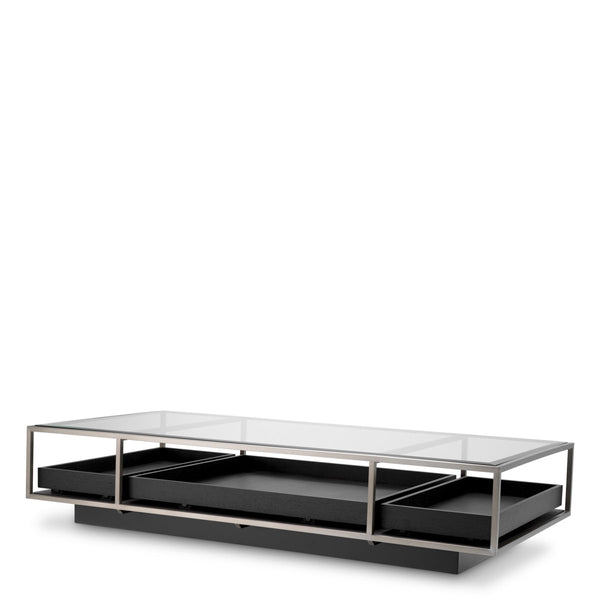 Coffee Table Roxton Brushed Steel Finish Furniture Eichholtz