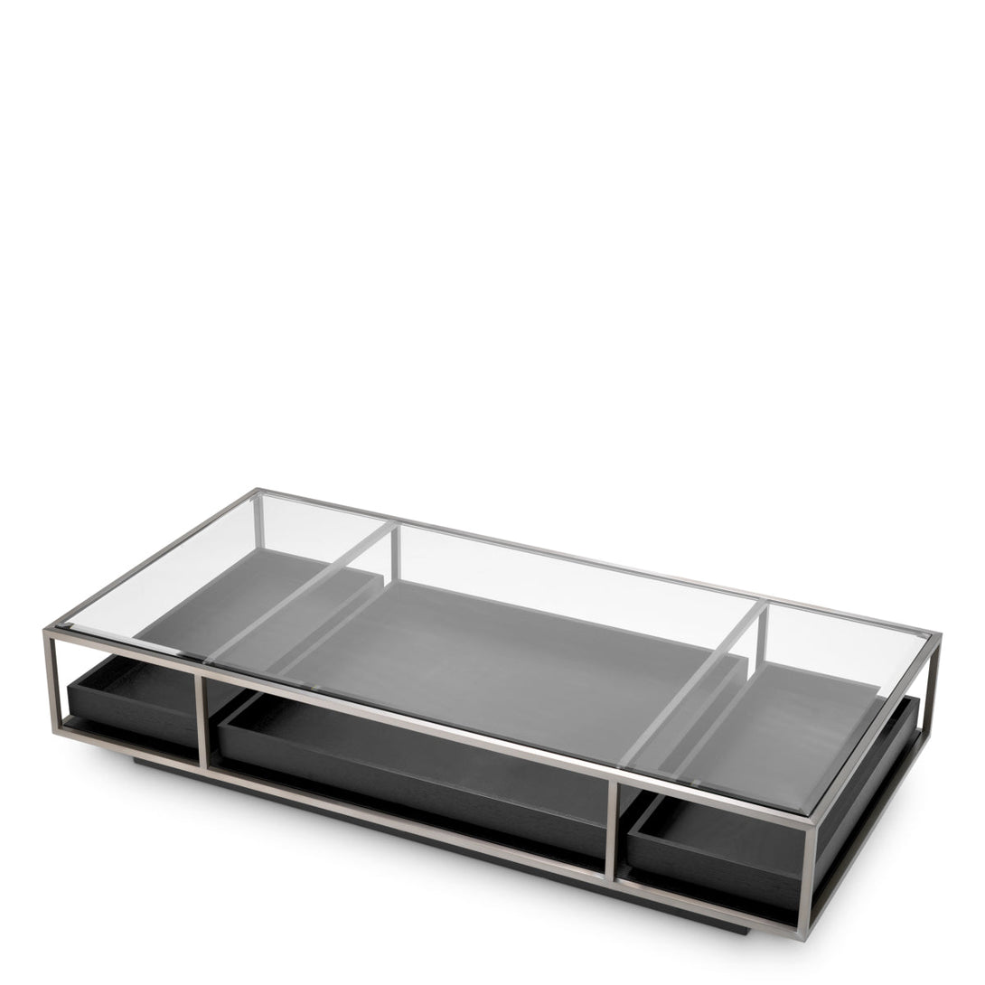 Coffee Table Roxton Brushed Steel Finish Furniture Eichholtz