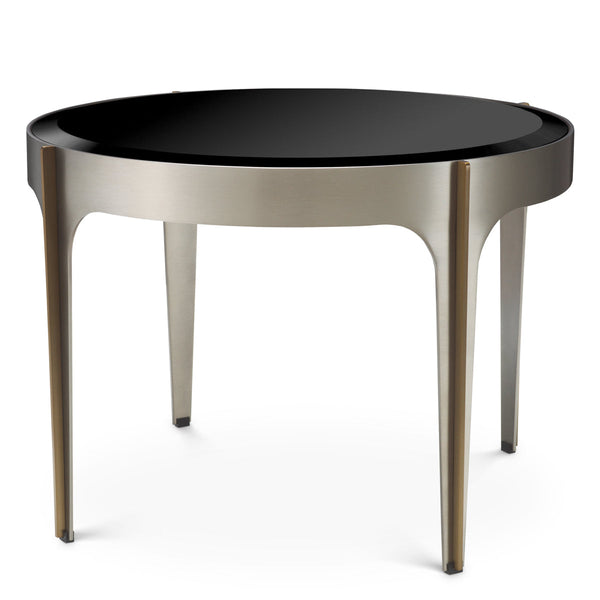 Side Table Artemisa Brushed Steel Finish Furniture Eichholtz