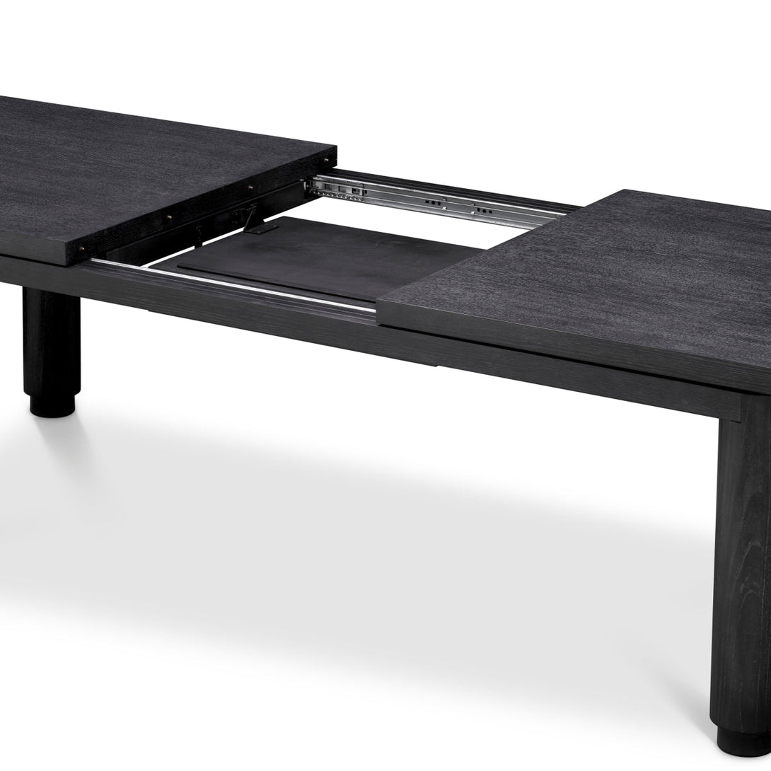 Extendable Dining Table Atelier S Charcoal Grey Oak Veneer Furniture Eichholtz