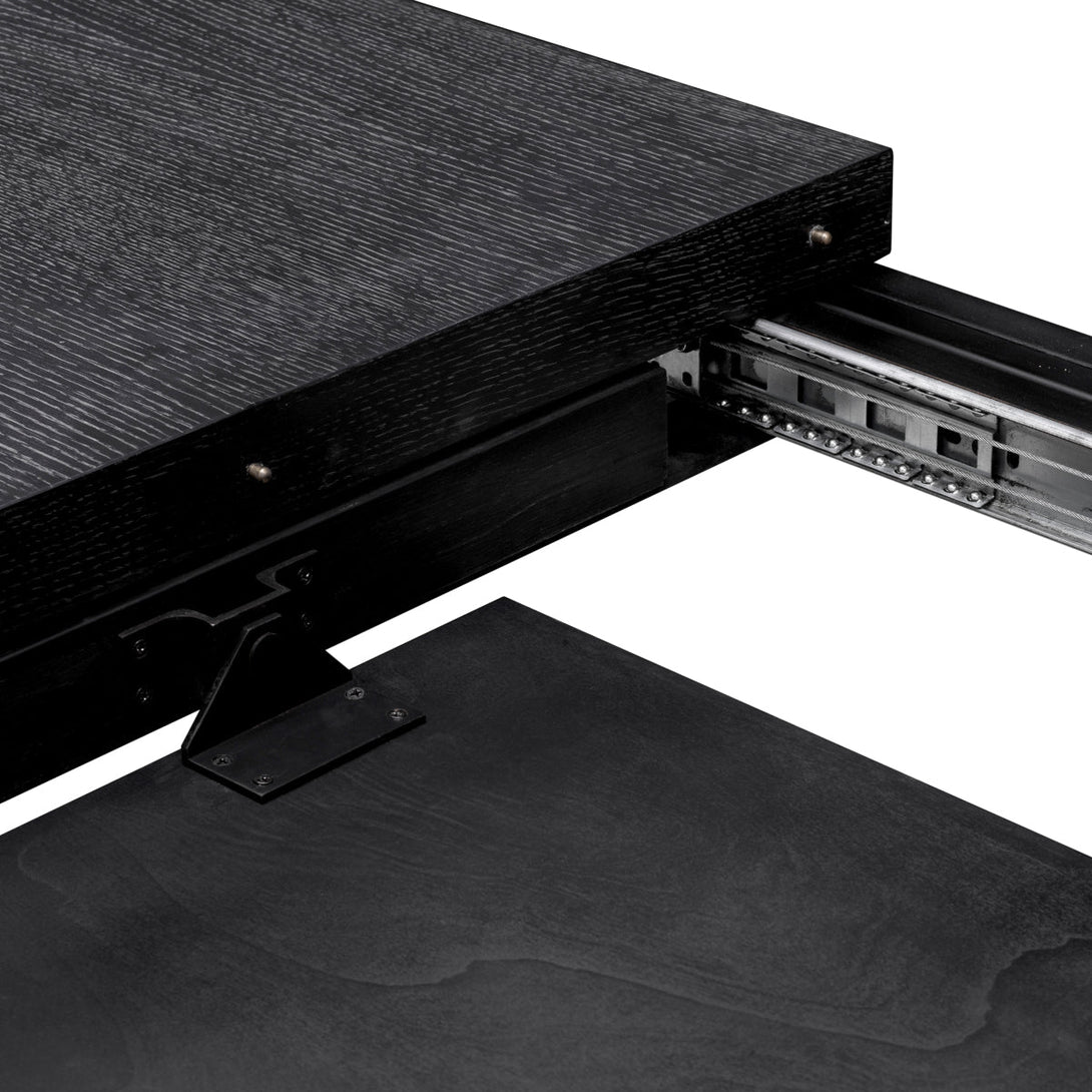 Extendable Dining Table Atelier S Charcoal Grey Oak Veneer Furniture Eichholtz