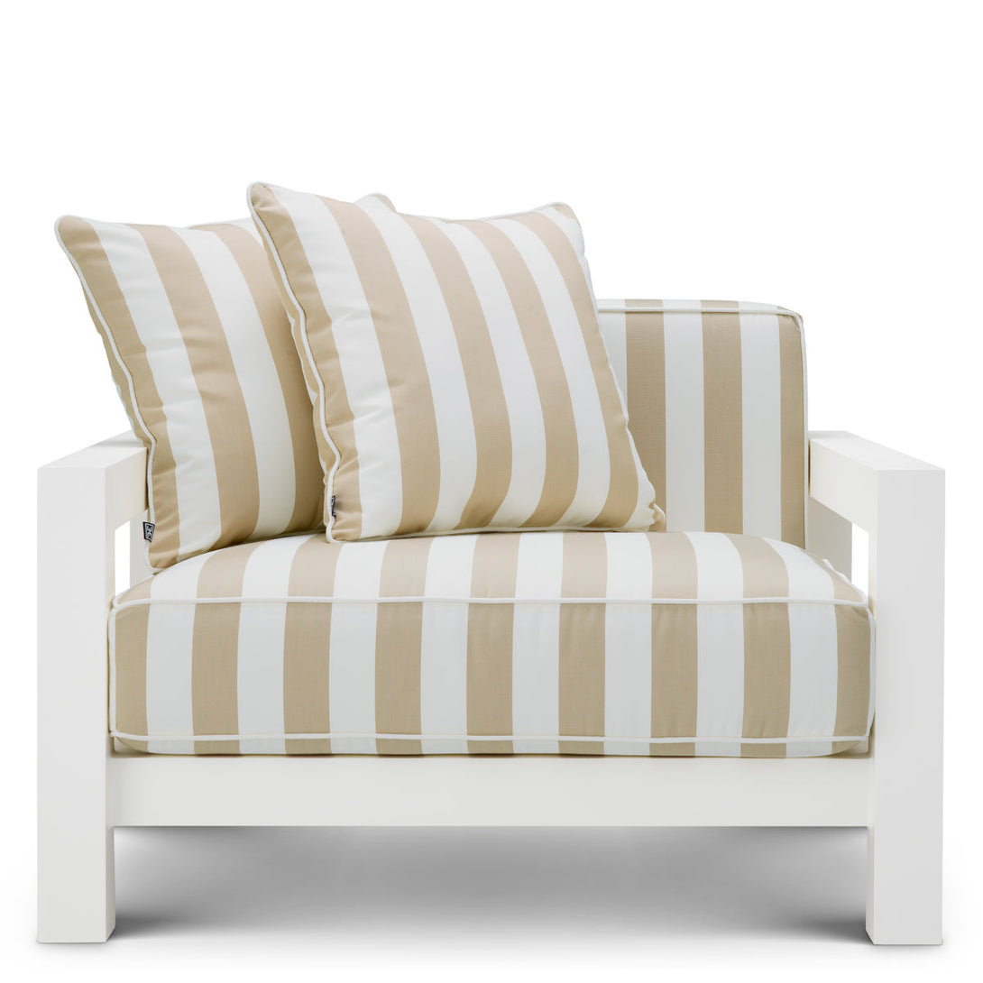 Outdoor Chair Cap-Antibes Matte White Finish Outdoor Eichholtz
