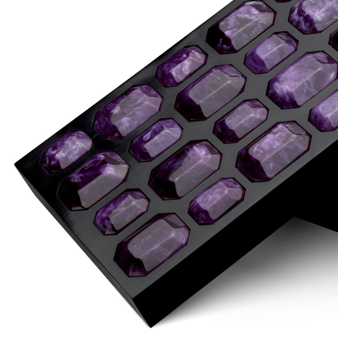 Box Lucida S Black Faux Amethyst Accessories Eichholtz