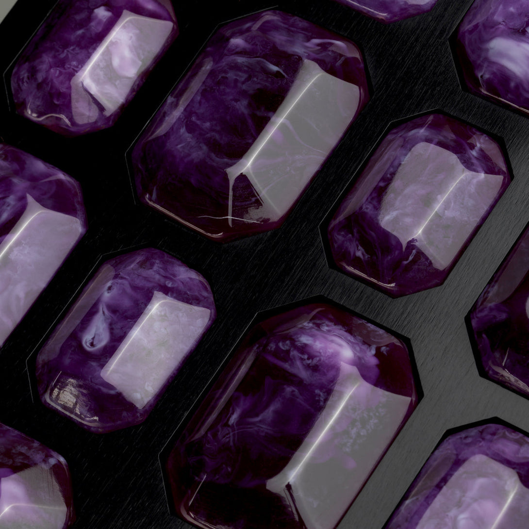 Box Lucida S Black Faux Amethyst Accessories Eichholtz