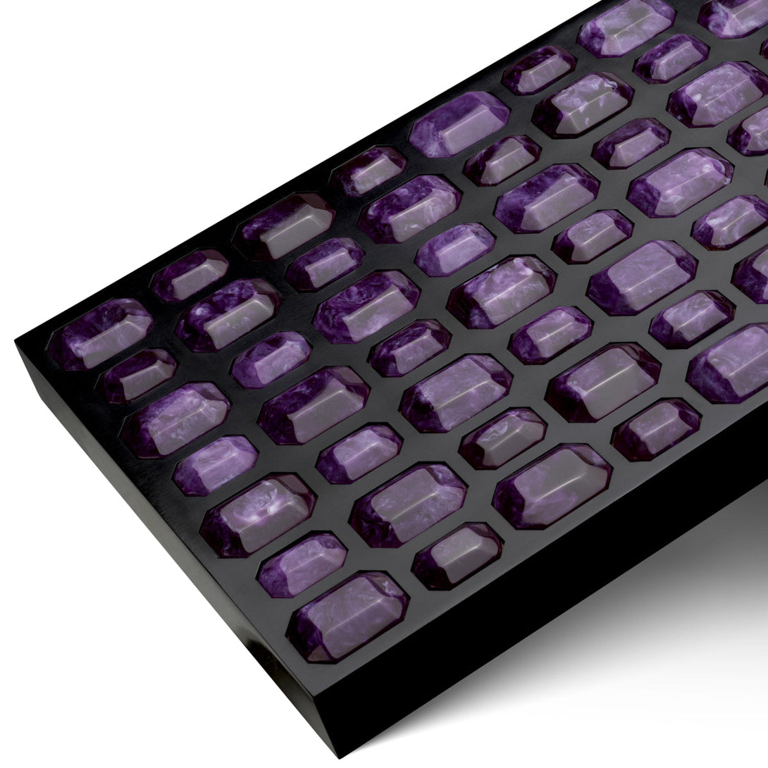 Box Lucida L Black Faux Amethyst Accessories Eichholtz