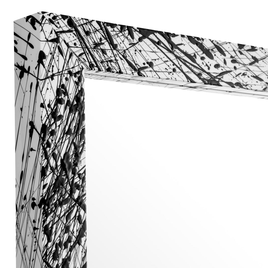 Mirror Reflection Of Eccentricity White Artistic Wooden Frame Accessories Eichholtz